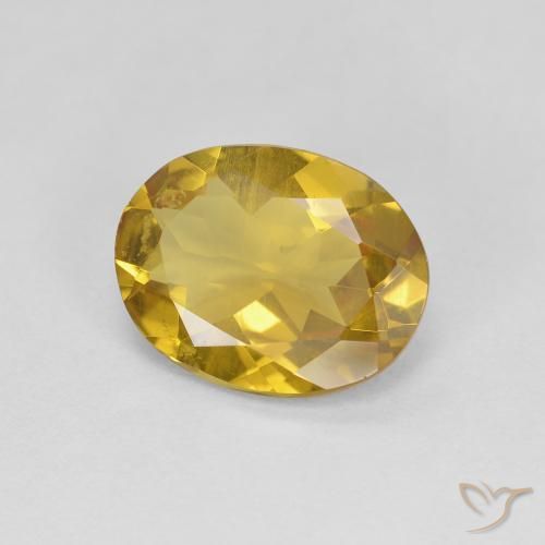 1,84 ctw natürlicher gelber Goldberyll, Oval Schliff, VS