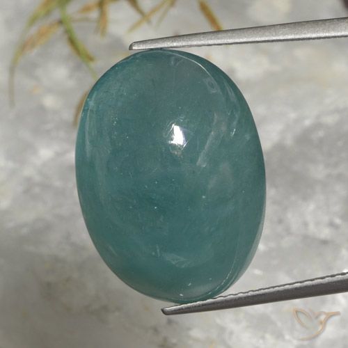22.47ct Natürlicher grünlich-blau Grandidierit, Oval, Lichtdurchlässig