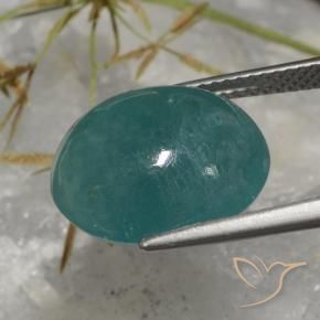 9,17 ctw natürlicher Tiefes Türkis Grandidierit, Oval, Lichtdurchlässig
