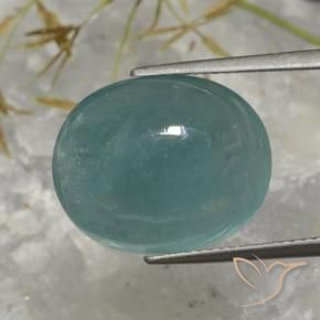 9,17 ctw natürlicher Mittelblaues Grün Grandidierit, Oval, Lichtdurchlässig
