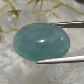 9,17 ctw natürlicher Mittelblaues Grün Grandidierit, Oval, Lichtdurchlässig
