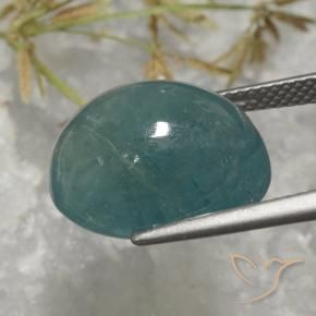 9,17 ctw natürlicher Mittel-Dunkelgrün Blau Grandidierit, Oval, Lichtdurchlässig