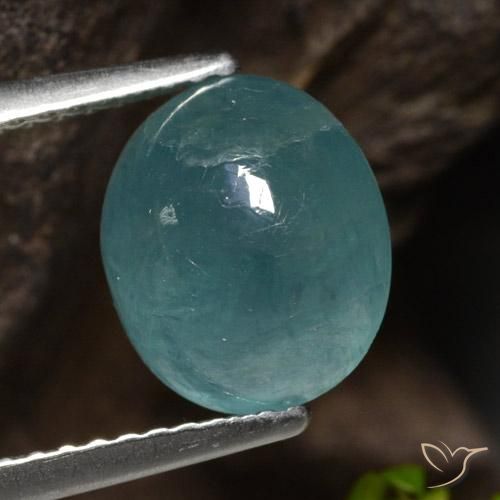3.09ct Natürlicher Blau-grün Grandidierit, Oval, Lichtdurchlässig