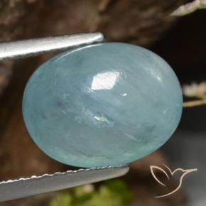 9,17 ctw natürlicher hellblau-grün Grandidierit, Oval, Lichtdurchlässig