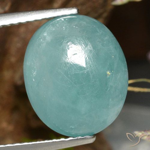 7.32ct Natürlicher Blau-grün Grandidierit, Oval, Lichtdurchlässig