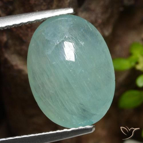 5.25ct Natürlicher Blau-grün Grandidierit, Oval, Lichtdurchlässig