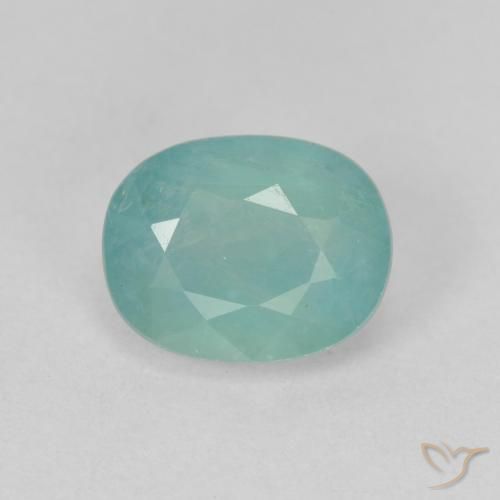 1.77ct Natürlicher Blau-grün Grandidierit, Oval, VS-SI