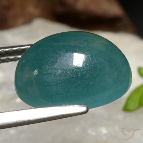 9,17 ctw natürlicher Türkis Grandidierit, Oval, Lichtdurchlässig