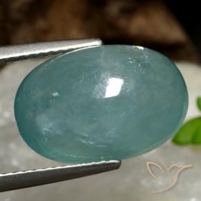 9,17 ctw natürlicher grünlich-blau Grandidierit, Oval, Lichtdurchlässig