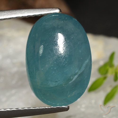 6.33ct Natürlicher Blau-grün Grandidierit, Oval, Lichtdurchlässig