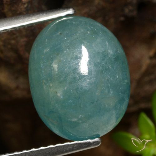 6.92ct Natürlicher Mittelgrün Blau Grandidierit, Oval, Lichtdurchlässig