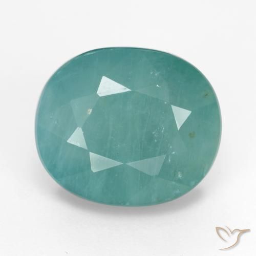 8.85ct Natürlicher Meeresschaum Grün Grandidierit, Oval, SI-I1