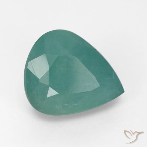 4.03ct Natürlicher grün-blau Grandidierit, Birnenform, SI-I1