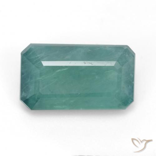 5.94ct Natürlicher Türkis Grandidierit, Smaragdschliff, SI-I1