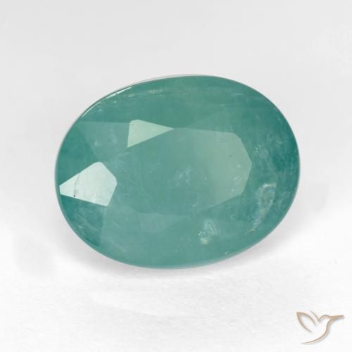 9,17 ctw natürlicher grün-blau Grandidierit, Oval, SI-I1