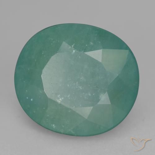 9,17 ctw natürlicher hellgrün-blau Grandidierit, Oval, SI-I1