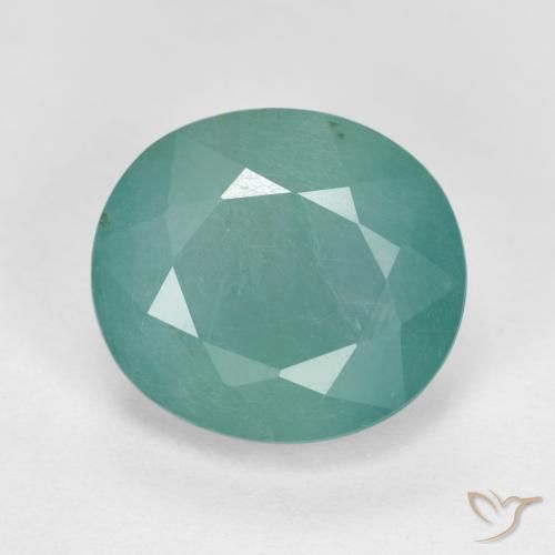 4.97ct Natürlicher hellgrün-blau Grandidierit, Oval, SI