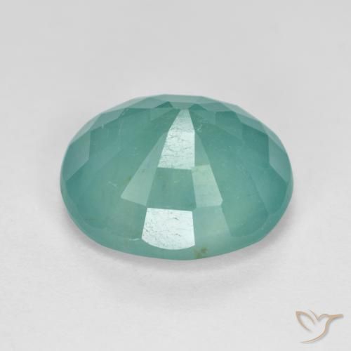 9,17 ctw natürlicher hellgrün-blau Grandidierit, Oval, SI