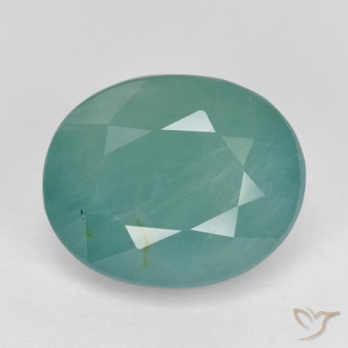 4.83ct Natürlicher Grün-Blau-Ton Grandidierit, Oval, SI
