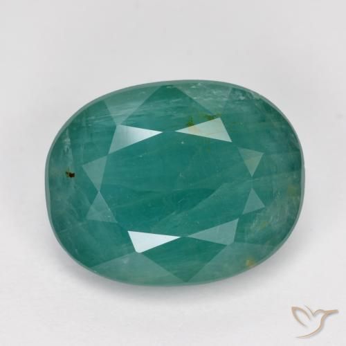 4.60ct Natürlicher Dunkelgrün Blau Grandidierit, Oval, SI