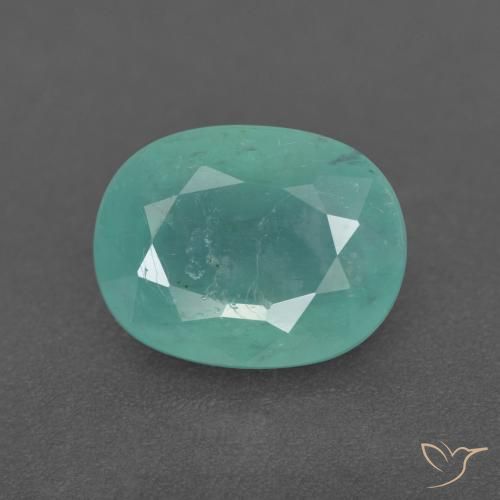 2.29ct Natürlicher Meeresschaum Grün Grandidierit, Oval, SI