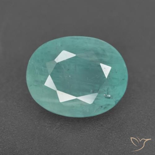 3.39ct Natürlicher Türkis Grandidierit, Oval, VS-SI