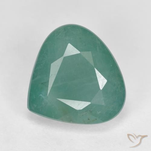 4.17ct Natürlicher grün-blau Grandidierit, Birnenform, VS-SI