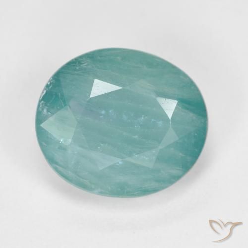 3.15ct Natürlicher Meeresschaum Grün Grandidierit, Oval, SI-I1