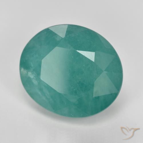9,17 ctw natürlicher Mittelgrün Blau Grandidierit, Oval, SI-I1