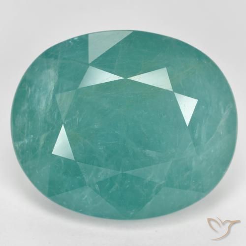 14.98ct Natürlicher grünlich-blau Grandidierit, Oval, SI-I1