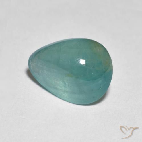 2.17ct Natürlicher Türkis Grandidierit, Birnenform, Lichtdurchlässig