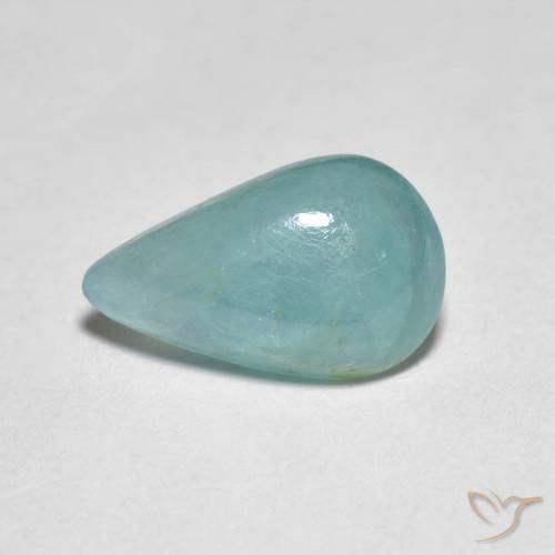 2.76ct Natürlicher Blasses Blaugrün Grandidierit, Birnenform, Lichtdurchlässig