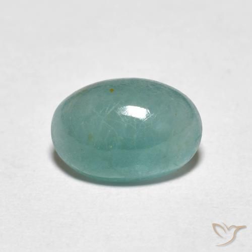 1.64ct Natürlicher hellblau-grün Grandidierit, Oval, Lichtdurchlässig