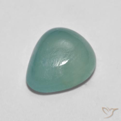 2.09ct Natürlicher hellbläulich-grün Grandidierit, Birnenform, Lichtdurchlässig