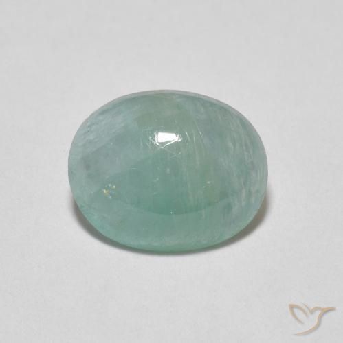 1.64ct Natürlicher Blasses Türkis Grandidierit, Oval, Lichtdurchlässig