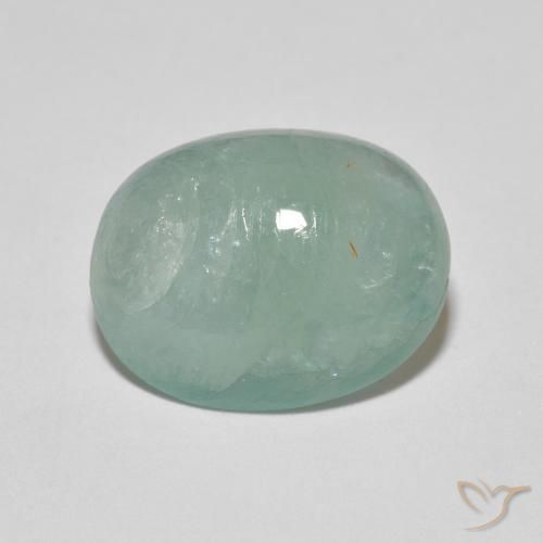 6.72ct Natürlicher Blasses grünliches Blau Grandidierit, Oval, Lichtdurchlässig