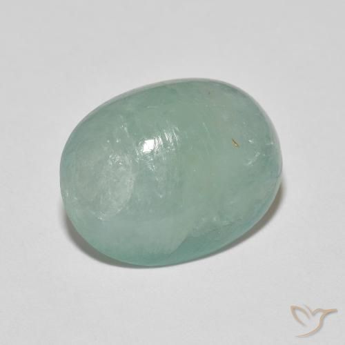 9,17 ctw natürlicher Blasses grünliches Blau Grandidierit, Oval, Lichtdurchlässig