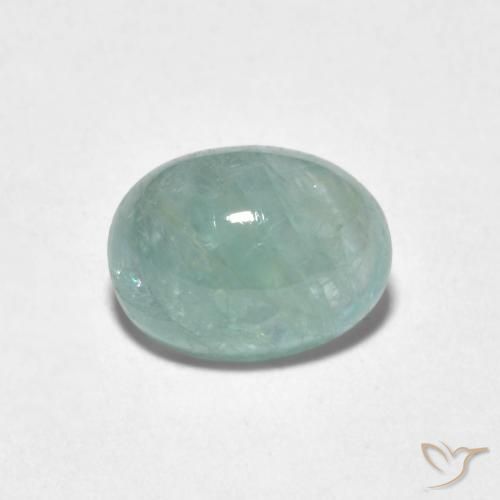 1.82ct Natürlicher Blasses grünliches Blau Grandidierit, Oval, Lichtdurchlässig