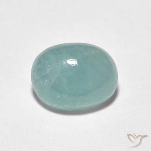 2.07ct Natürlicher Blasses Blaugrün Grandidierit, Oval, Lichtdurchlässig