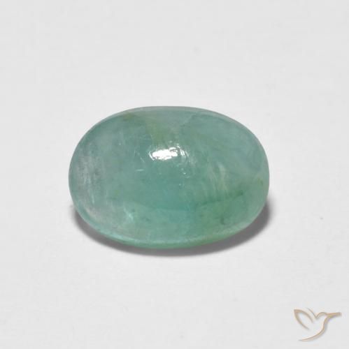 1.35ct Natürlicher grün-blau Grandidierit, Oval, Lichtdurchlässig