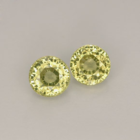  ct natürliche grüner Grossular-Granat-Edelsteine, Rundschliff, VVS-VS
