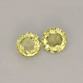  ct natürliche gelber Grossular-Granat-Edelsteine, Rundschliff, VS