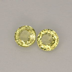  ct natürliche gelber Grossular-Granat-Edelsteine, Rundschliff, VS