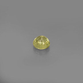 0,58 ctw natürlicher gelber Grossular-Granat, Rundschliff, VS