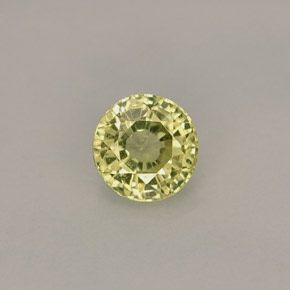 0,50 ctw natürlicher gelber Grossular-Granat, Rundschliff, VS