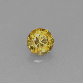 0,59 ctw natürlicher gelber Grossular-Granat, Rundschliff, VVS-VS
