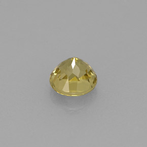 0,65 ctw natürlicher gelber Grossular-Granat, Rundschliff, VVS-VS