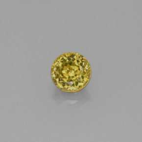 0,63 ctw natürlicher gelber Grossular-Granat, Rundschliff, VVS-VS