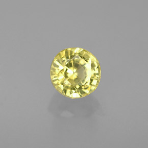 0,60 ctw natürlicher gelber Grossular-Granat, Rundschliff, VS