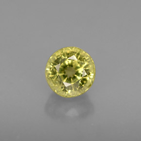 0,75 ctw natürlicher gelber Grossular-Granat, Rundschliff, VS-SI
